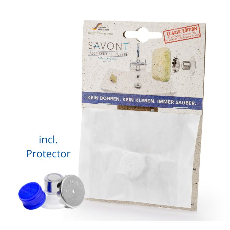 Porte-savon aimanté Classic de SAVONT avec Protecteur