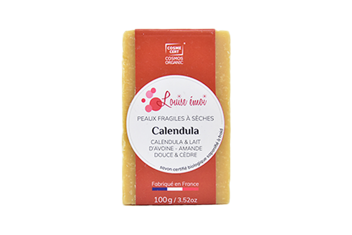 Calendula (100 g) - Eine beruhigende Calendula-Seife für empfindliche Haut, die sanft reinigt und pflegt.