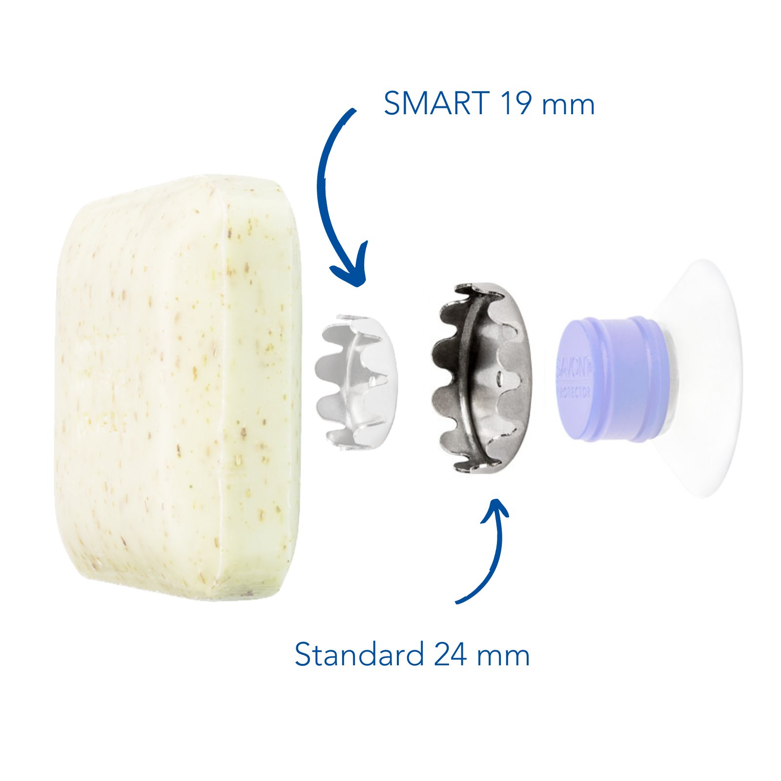 SAVONT bietet zwei Arten von Seifenplättchen an Standard und SMART