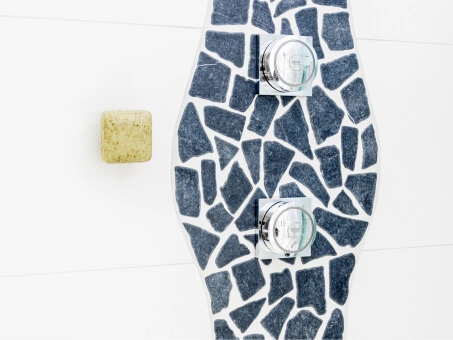SAVONT's magnetic soap holder can be installed in the shower, bathtub or sink