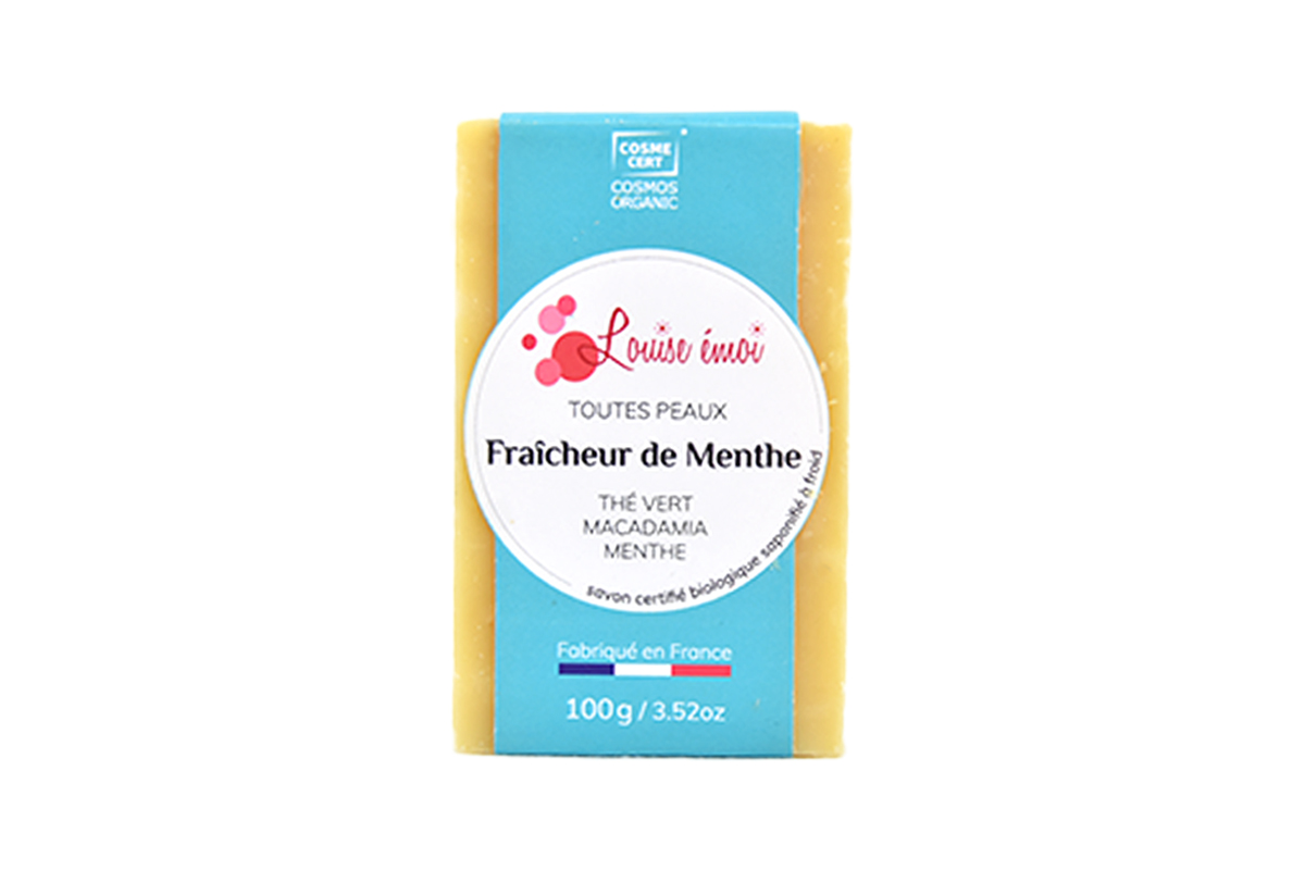 Fraîcheur de Menthe (100 g) - Genießen Sie das erfrischende Gefühl von Minze mit dieser Seife, die Ihrer Haut eine belebende Frische schenkt.