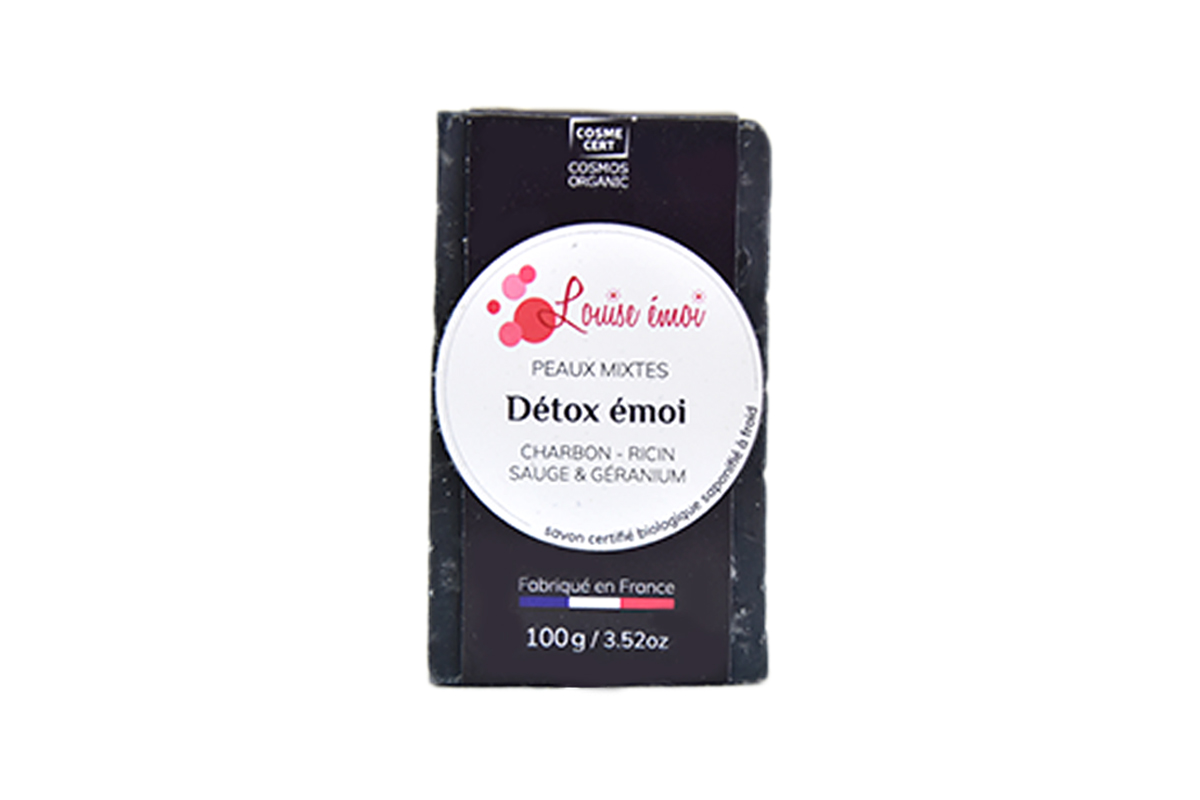 Detox mich - Eine belebende Detox-Seife, die Unreinheiten entfernt und Ihrer Haut ein erfrischtes Gefühl verleiht.